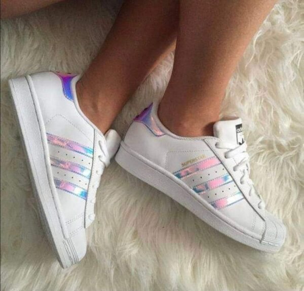 Adidas Superstar Branco/Holografico