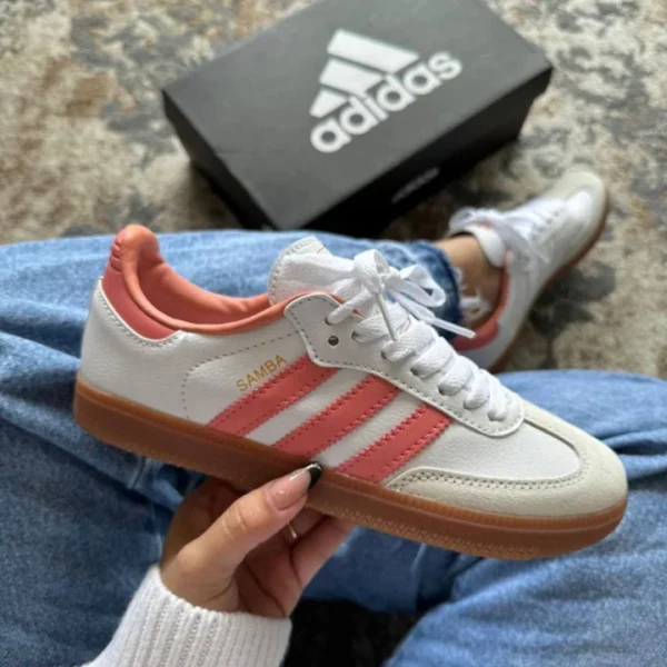 Adidas Samba OG Branco/Rosa