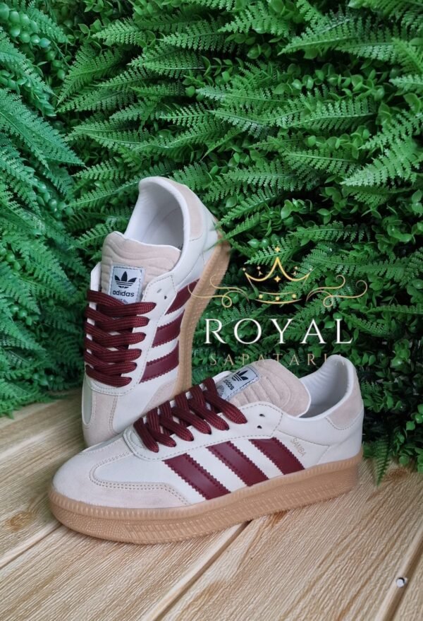 Adidas Samba XLG Beje/Bordo