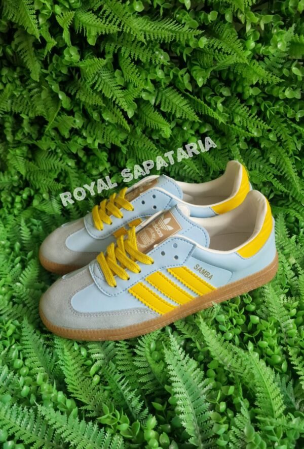 Adidas Samba OG Azul Bebe/Amarelo
